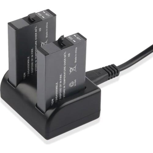 2pcs 2720mah 360 VR Camera battery For Gopro Fusion + Dual Batteries Charger For Gopro Fusion Go Pro Accessoires