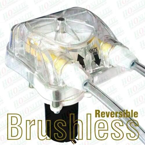 200ml/min, 40psi, 12Vdc Brushless Peristaltic Pump with Exchangeable Pump Head and FDA approved PharMed BPT peristaltic tube