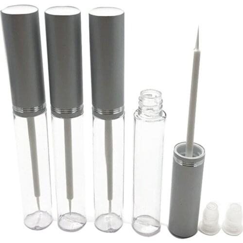 200pcs 5ml Transparent Plastic Empty Mascara Tube Bottles Makeup Eyelashes Tube Eyeliner Vials with Eyelash Eyeliner Wands