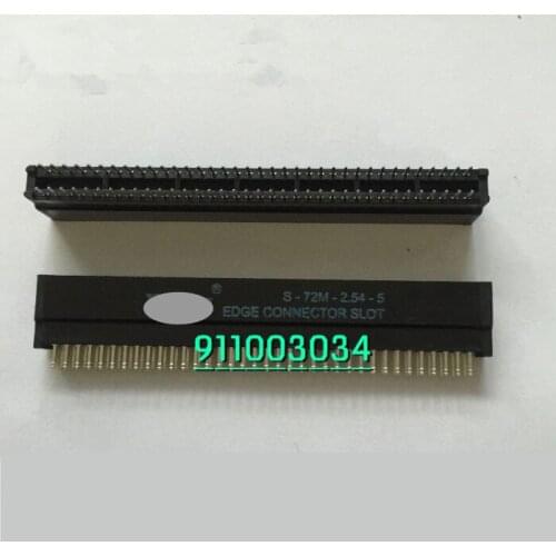 5pcs S-72M-2.54-5 72P S-80M-2.54-5 80P Goldfinger slot EDGE CONNECTOR SLOT