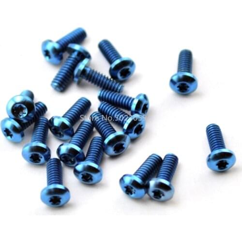 5pieces M2.1 Knife screw Titanium alloy T6 Plum blossom nut t6 torx screw for knife