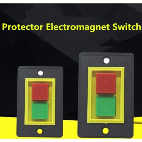 6-Pin SPST 2-Phase I/O Start-up Motor Self Locking Electromagnetic Switch Black AC 380V 2KW 1PCS