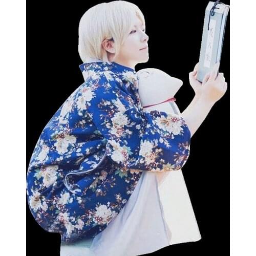 Anime Natsume Yujin-cho Cosplay Costume Natsume Takashi Cosplay Natsumes Book Of Friends Halloween Clothes Kimono Set