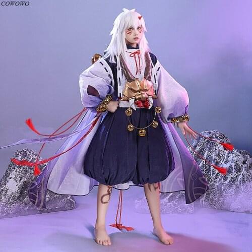 Anime!Onmyoji Ibaraki-Douji Early Youth Game Suit Gorgeous Uniform Cosplay Costume Halloween Party Role Play Outfit Men 2021 NEW