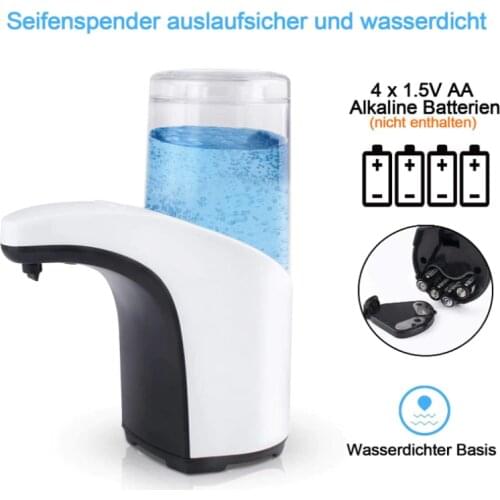 300ML Automatic Soap Dispenser Electric Soap Dispenser Sensor Infrared Hand Washer Liquid Soap Dispensers for Bathroom Kitchen