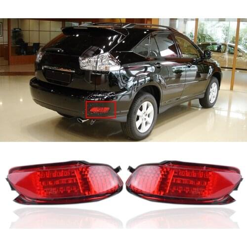 CAPQX For Lexus RX300 RX330 RX350 2003 2004-2008 Rear Bumper LED Brake Light Reflector fog light foglight Taillight Fog Lamp