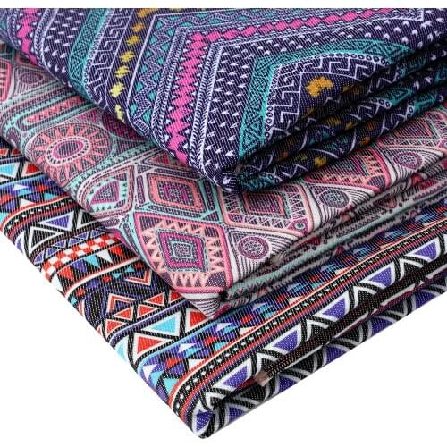 Cheer Bows 45*150cm 1pc Denim Cloth Fabric Folk-custom Printed Sheets Handmade Clothes Materials Home Textile DIY Bags Patchwork