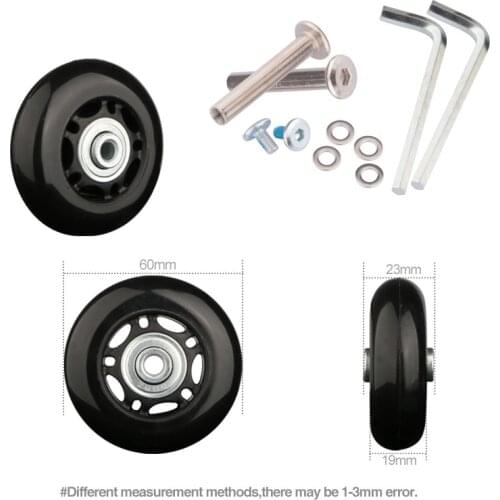 Trolley case universal wheel accessories travel luggage wheel pulley wheel repair shock absorption 20 inch 26 inch