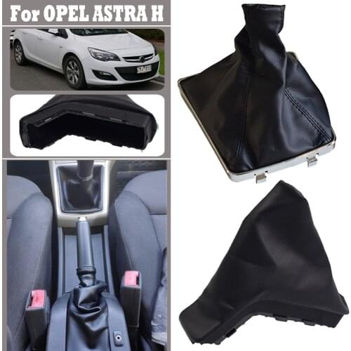 For Opel ASTRA H Gear Lever Boot Handbrake Grips Gear Shift Knob Hand Brake Parking Gaiter Boot Cover Protect Case Accessories