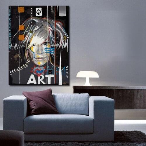 JQHYART Andy Warhol Painting Celebrity Culture And Advertisement That Flourished Wall Art Canvas Paintings For Living Room