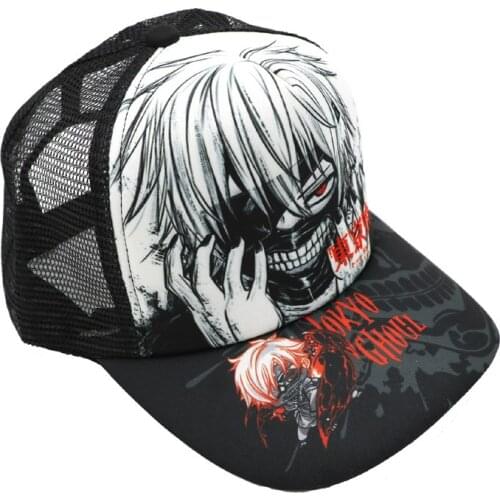 Anime Tokyo Ghoul Sun Cap Casual Adjustable Kaneziki Summer Mesh Hat for Men Women