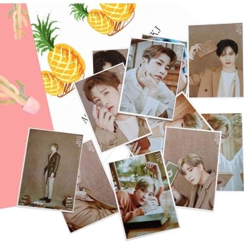 16 Pcs/Set KPOP ASTRO New Album BLUE FLAME Lomo Cards Photo Cards Sticky Photocard Poster Gift For Star Concert Party Fans Gift
