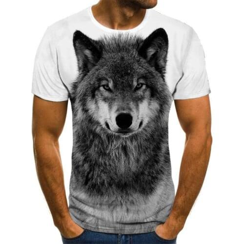 Wolf 3D Print Cool T-shirt Men Women Fashion Eagle 3d Hip Hop Tshirt Print Animal Short Sleeve Summer Top Tees T shirt Male Tops