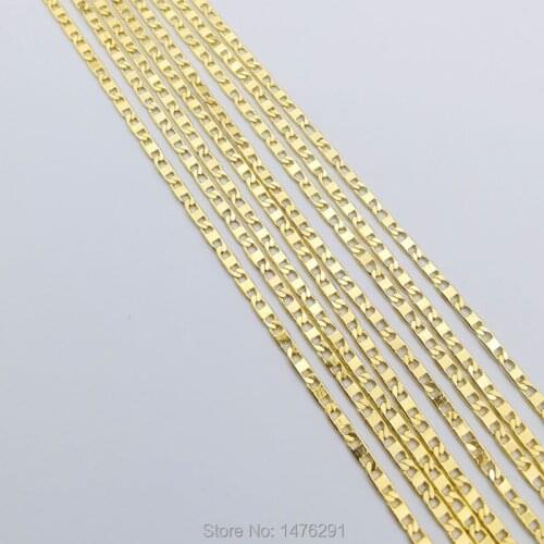 Hot ! Sale Fashion Exquisite Jewelry Gold Filled Golden DIY Chain Necklace Size 18 L"