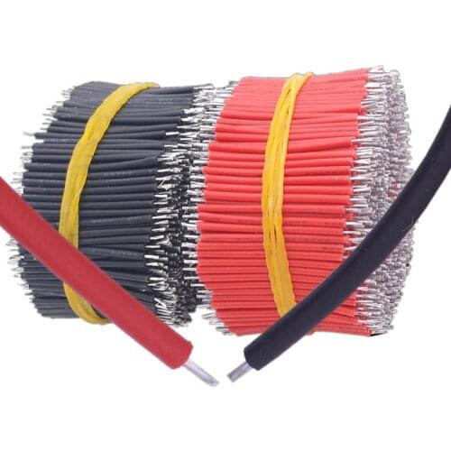 Tinned breadboard PCB welding cable 24AWG 3.5CM red 2000PCS+ black 2000PCS wire 1007-24AWG connector wire