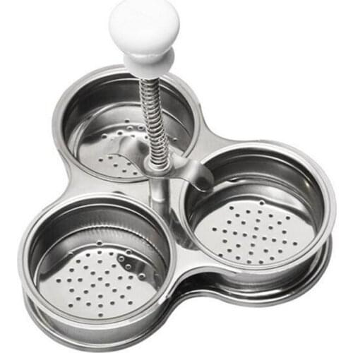 Stainless Steel Microwave Egg Poachers Cooker Multi-Function Boiler Steamer Tool