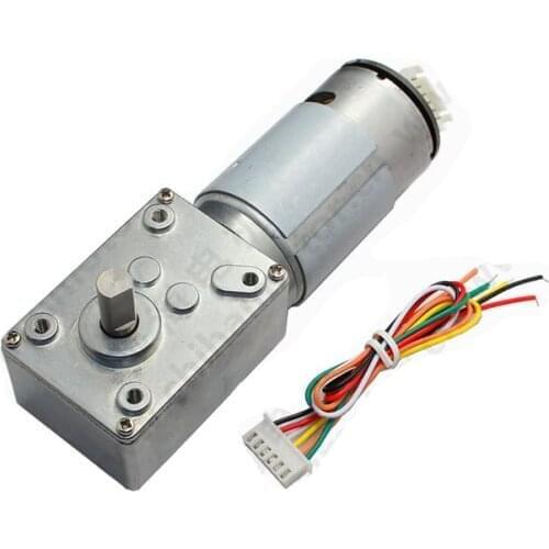 GW4058-555 worm gear motor / with magnetic Hall encoder high torque