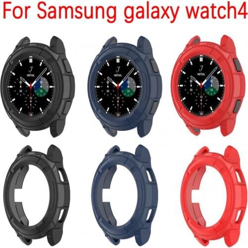 1pc TPU Soft Watch Protective Shell For Samsung Galaxy Watch4 Smart Watch Protective Case Full Screen Protector Cover 42mm 46mm