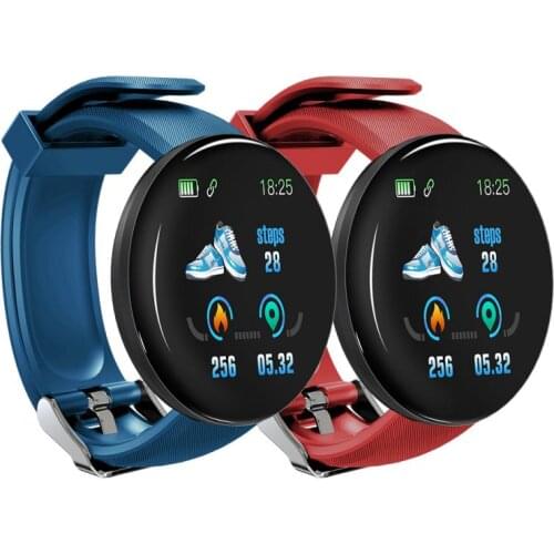 2021 NEW D18S Smart Watch Men Blood Pressure Smartwatch Women Waterproof Sport Heart Rate Fitness Tracker Smart Clock Watches