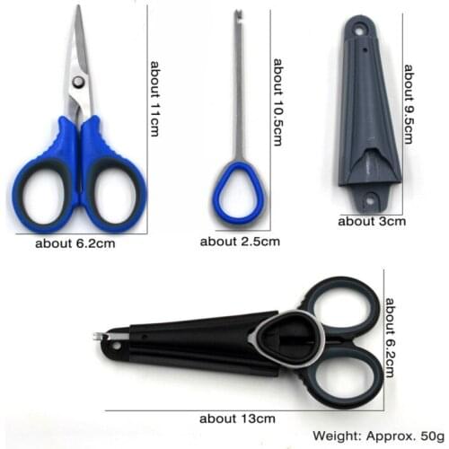 New Multifunctional Fishing scissors Stainless Steel Fishing Pliers Non-slip Braided Line Cutter Cutter Hook Remover Clamp Tools