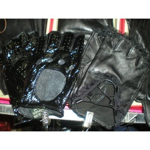 Real Leather Fingerless Gloves new fashion 15pairs/lot #2483