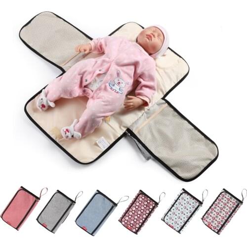 Portable Baby Changing Mat Waterproof Diaper Changing Table Pad Travel Mummy Dad Nappy Change Mat Clean Hand Folding Diaper Bag