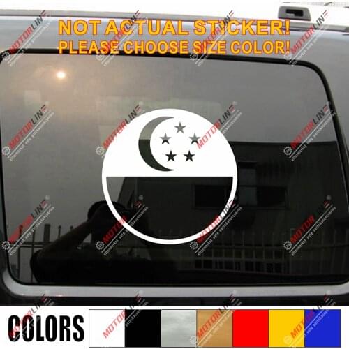 Singapore Flag Singaporean roundel Decal Sticker Car Vinyl pick size color