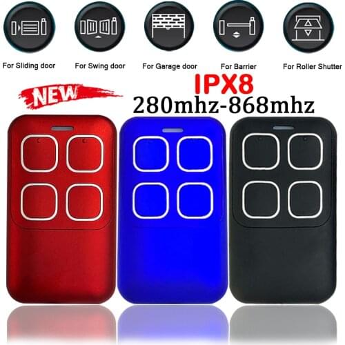 Waterproof Garage Door Remote Control Duplicator 280mhz to 868mhz Multifrequency Garage Door Opener Garage Command Gate Control