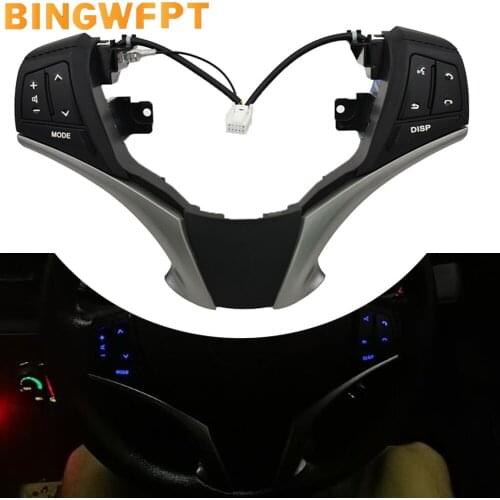 High-Quality For Toyota Yaris vios 2013-2016 Steering Wheel Combination Control Switch With Cable with line