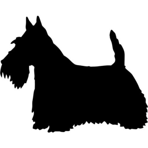 11.9*9.5CM Scottish Terrier Dog Vinyl Decal Car Window Stickers Motorcycle Car Styling Decoration Black/Silver S1-0375