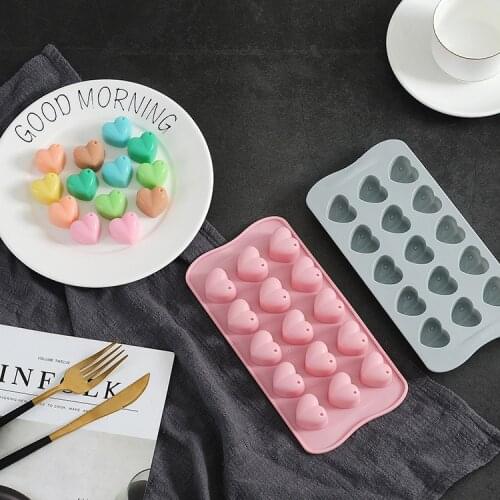 15 Silicone Love Chocolate Mold Water Drop Peach Heart Ice Lattice Pudding mold DIY baking tools