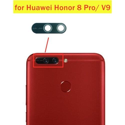 2pcs/lot for Huawei Honor V9/ Honor 8 Pro Back Camera Glass Lens Main Rear Camera Lens with Glue Repair Spare Parts