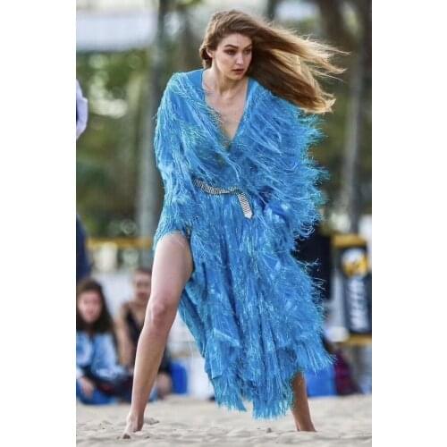 3d fringe embroidered tulle lace fabric YG-543 with fringe super quality french net lace fabric