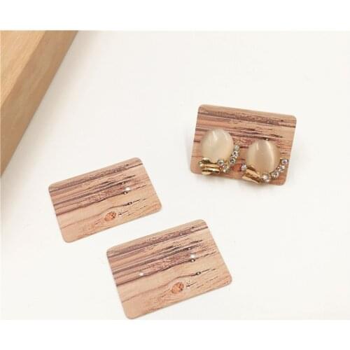 50pcs 3.5x 2.5cm Mini Lovely Earrings/Ear Nails Price Label Card DIY Handmade Fashion Jewelry Display Card