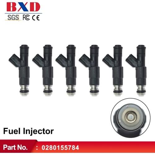 6X Fuel Injectors 0280155784 For Jeep Cherokee TJ 4.0L 1999 2000 2001 2002-04