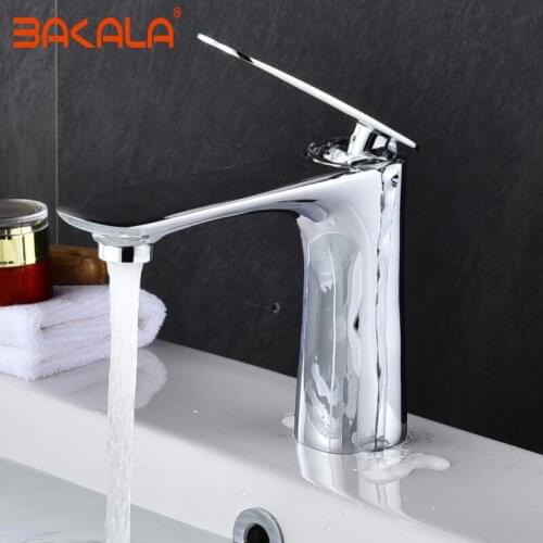 BAKALA Modern Fashion Hotel Style Home Multi-color Bath Basin Faucet Cold and Hot Water Taps bathroom mixer taps