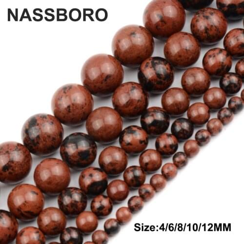 Golden Swan Picasso Beads For Jewelry Making Charms Natural Stone Beads Women DIY Bracelet Necklace Making 4mm 6mm 8mm 10mm 12mm