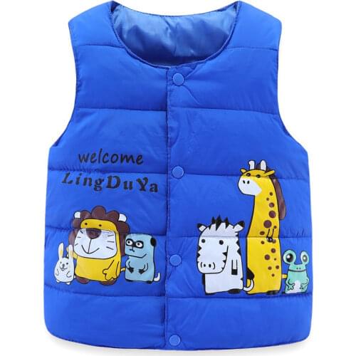Kids vest winter autumn Cotton Warm sleeveless jacket children vest for girls toddler boy coat down and parkas waistcoat Coats