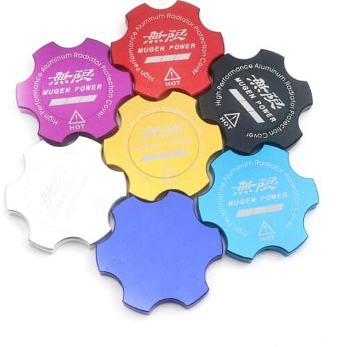 New Shape Mugen Power Radiator Cap Cover Fit For HONDA Accord Civic CR-V CR-Z CRX MUGEN ACURA CL CSX ILX MDX NSX Car Tank Cover