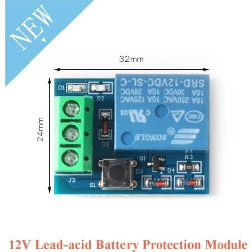 12V Battery Protection Module Lead-acid Battery Protection Board Over-discharge Low Voltage Protection