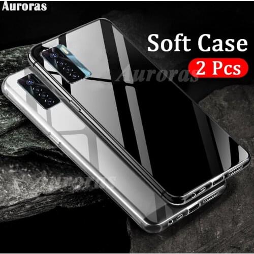 Auroras 2 pcs Case For Tecno Camon 17P Clear Water Soft Case Transparent Phone Cover For TECNO Camon 17 Pro Clear Case