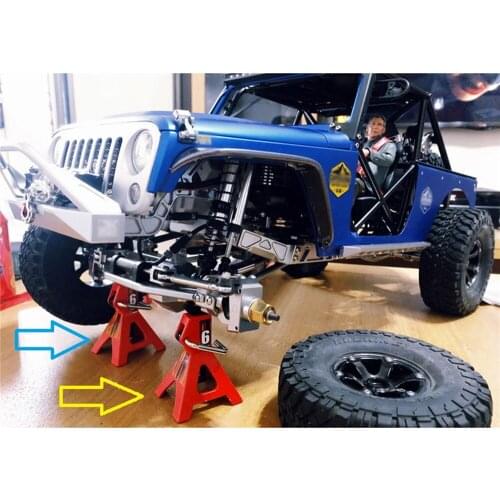 3T 6T Floor jack for 1/7 1/10 TRAXXAS TRX4 G63 Defender SCX10 90046 D90 UDR KM4 RC Crawler Car Decoration Parts Lifting Jack
