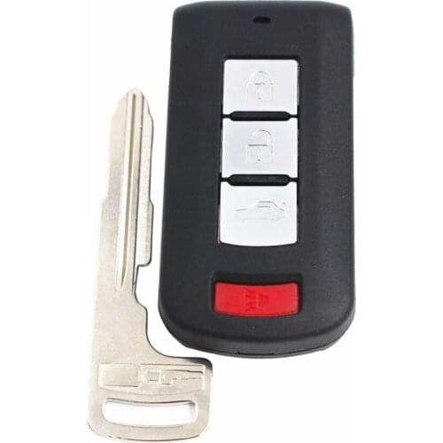 New Smart Remote Key Shell Case Fob 3+1 Button for Mitsubishi Lancer Outlander