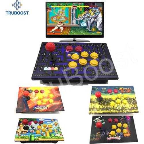 RAC-J500S Fully Customized Wooden Artwork Panel PC Computer Arcade Games USB Joystick Gamepad Wired Controller Plug Play