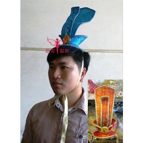 Handmade male costume hair accessory cosplay hanfu crownpiece 2 colors hanfu groom hat hair tiaras