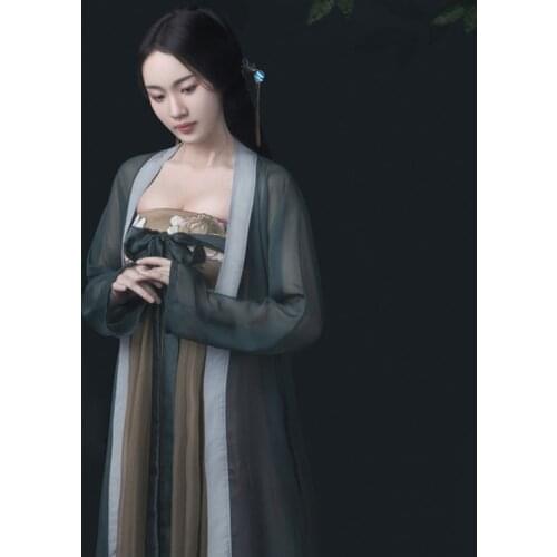 Suo Qing Feng WYJN Female Hanfu High Waist Ruqun Photography Album Cosplay Costume Hanfu Stage Performance Womens Hanfu