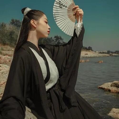 Chinese Traditional Fairy Hanfu Dress Women Ancient Crane Princess Han Dynasty Palace Dance Folk Costume New Year National