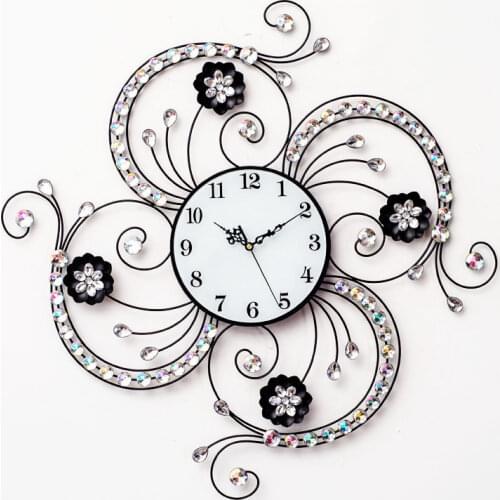 Pared Decorativo Grande Shabby Chic Home Decor Zegar Wanduhr Watch Wandklok Duvar Saati Relogio De Parede Klok Saat Wall Clock