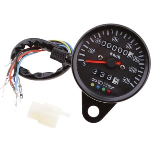 1 Piece Motorbike Tachometer 0-140 KMH Spare Parts Speedometer Universal Speedometer
