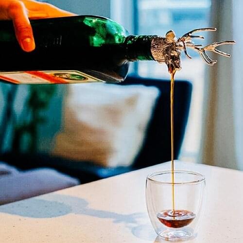 Deer Head Wine Mouth 7 Styles Dragon Goldfish head Wine Pour Wine Stopper Zinc Alloy Wine Stopper Bartender Tool Wine Accessorie